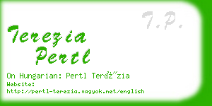 terezia pertl business card